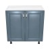 Corp inferior 80 cu 2 usi Zebra MDF albastru